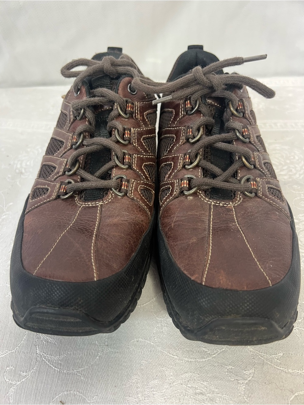 Rockport Rock Cove Walking Shoes Brown Leather Low Cut Cushioned Footbed 8W๐ - Picture 3 of 8